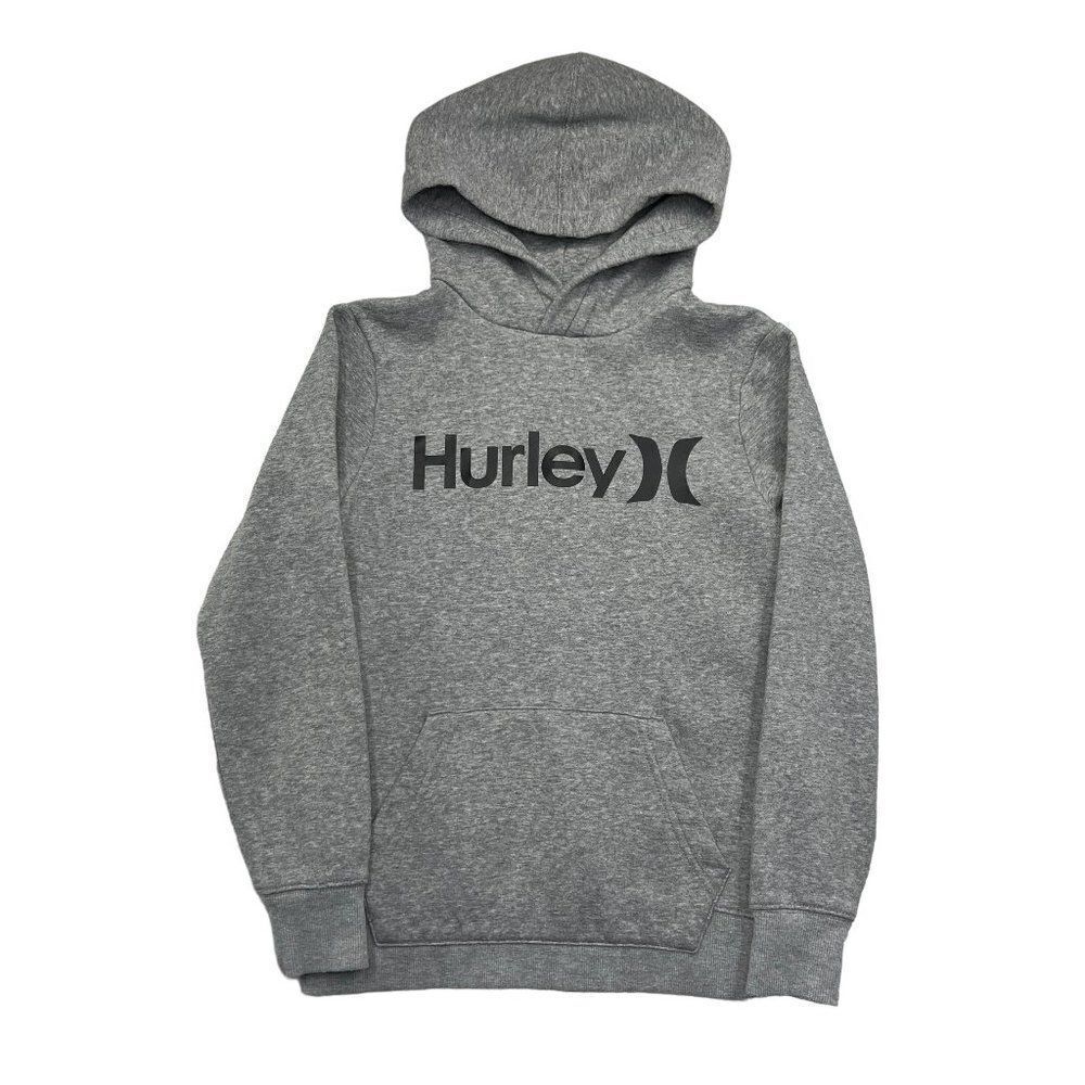 Hurley Sweatshirt Boy's Size Medium Light Heater Gray Athletic Hoodie